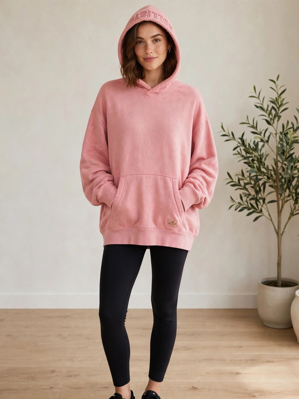 Hollister Dusty Pink Oversized Hoodie